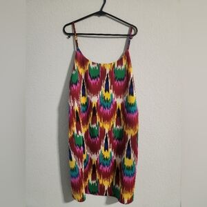 Alice + Olivia Russel Slip Dress in Tribal Wave print Women’s size medium